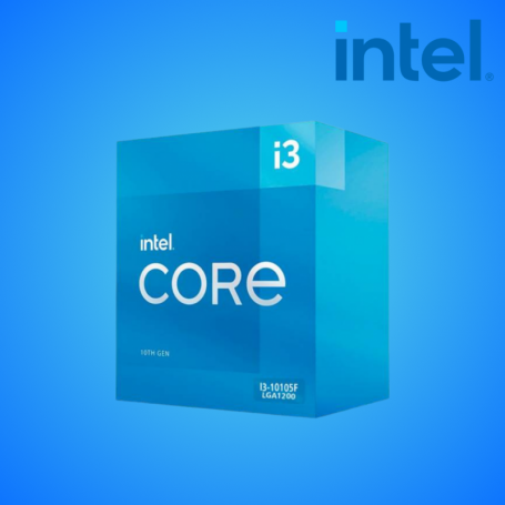 PROCESADOR INTEL CORE I3 10105F 3.7GHZ LGA 1200 10TH-GEN