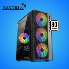 CASE XANTRYX X-DELTA,FUENTE 450W 4 FANS C/REMOTO VIDRIO