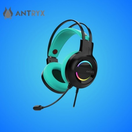 AUDIFONO  ANTRYX IRIS-K TURQUOISE, 7.1 VIRTUAL AGH-7100KTE