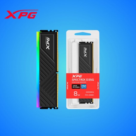 MEMORIA RAM ADATA XPG SPECTRIX D35G 8GB DDR4 3200 RGB BLACK
