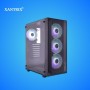 CASE GAMER XANTRIX ASASING 4FANS RGB BK S/F V/TEMPLADO