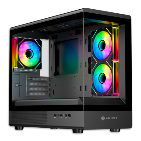 CASE ANTRYX FX 630M BLACK, INFINITY ARGB FAN X3, VIDRIO TEMPLADO