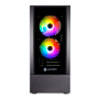 CASE GAMER ANTRYX RX-240 RGB FAN 3X VT BLACK CON FUENTE B550W