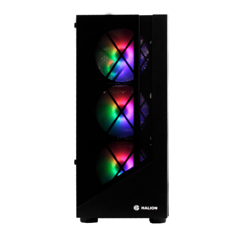 CASE GAMER HALION DRAGON CR15 ,FUENTE DE 500W 4 COOLERS RAINBOW