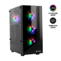 CASE GAMER HALION DRAGON CR15 ,FUENTE DE 500W 4 COOLERS RAINBOW