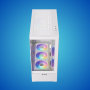 CASE GAMER HALION ATX FISH TANK JUPITER K04 WHITE  6 ARGB FAN S/F